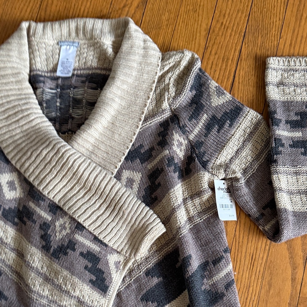 Charlotte Russe open camo cardigan NWT